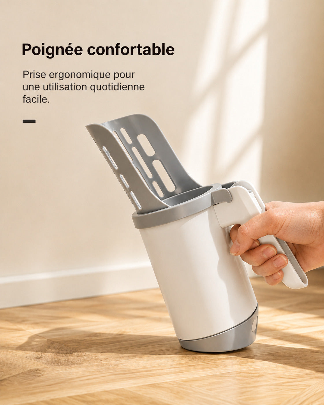 Poignée ergonomique tenue en main pour une utilisation quotidienne